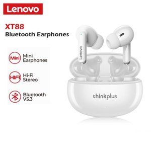 Lenovo XT88 white wireless earbuds